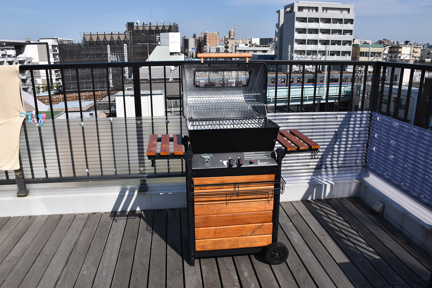 BBQ en la azotea durante los meses más cálidos